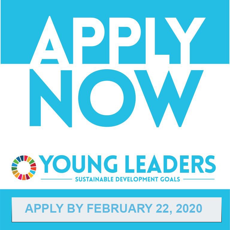 BM “Sürdürülebilir Kalkınma Amaçları için Genç Liderler” programının 2020 dönemi başvurularının alınmaya başlandığını bildiriyor. Son başvuru tarihi 22 Şubat. Başvuru ve daha fazla bilgi için un.org/youthenvoy/ adresini ziyaret ediniz. #SDGYoungLeaders