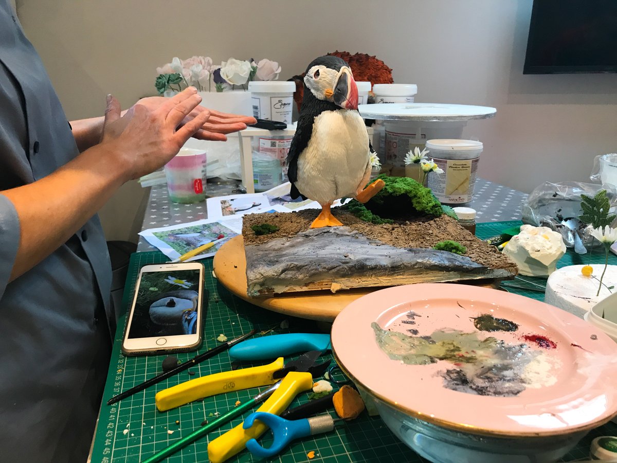 Behind the scenes on our full of fun cake film! 🍰 #InsideOutWest #cakedecorating #sugarart #edibleart #cakeartist