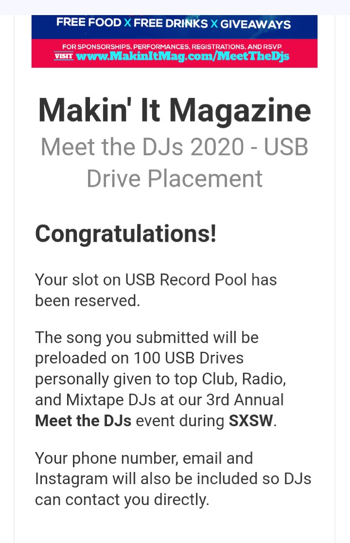 scott_monie's tweet photo. #PSA !!!! ππππ We Did It #ScottieSquad We Were Excepted By @Sxsw and @makinitmag With Our Song #TAKEOVER !!! πThe Info (Noon/12 To - 8Pm On 6Th Street In Austin Texas) #100Djs #100Clubs #100Radios π Beyond Grateful I Got This Last Night And Was #CRYING!! π #SXSW2020 π₯π€π
https://t.co/HeIlCpmvXD
