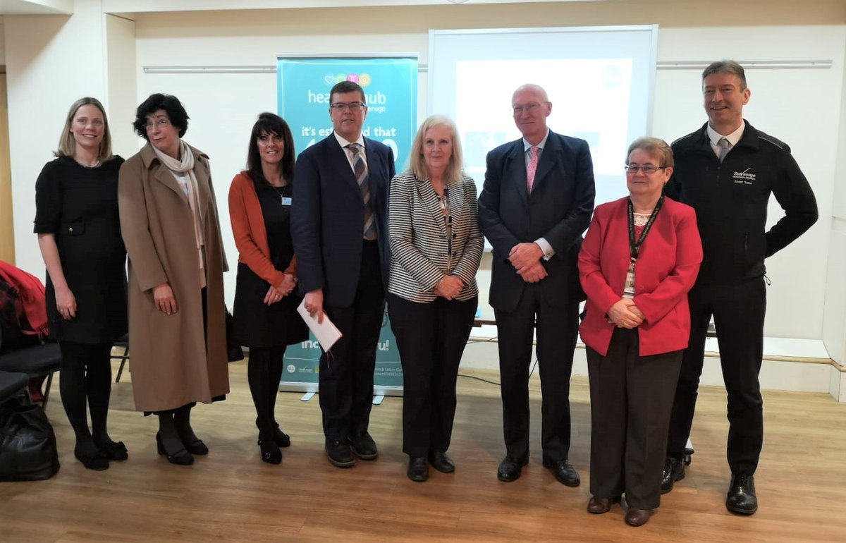 Earlier today <a href="/SharonStevenage/">Baroness Sharon Taylor of Stevenage, OBE</a>, Cllr Jeannette Thomas &amp; our Chief Executive Matt Partridge, welcomed Lord Prior, Chair of <a href="/NHSEngland/">NHS England</a> to the <a href="/SLL_Leisure/">SLL</a> to learn more about <a href="/HHStevenage/">Healthy Hub</a> !