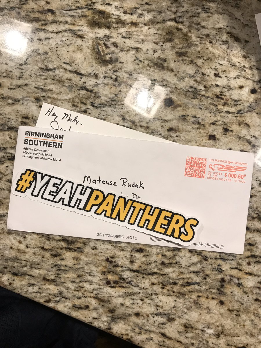 CoachRudak's tweet photo. Always feels good to get some love from your Alma mater!
Thank You @BSCsports #yeahpanthers https://t.co/BmWpHz3mhd