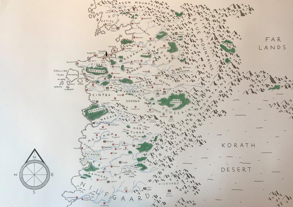 Map of the continent witcher - roomfolder