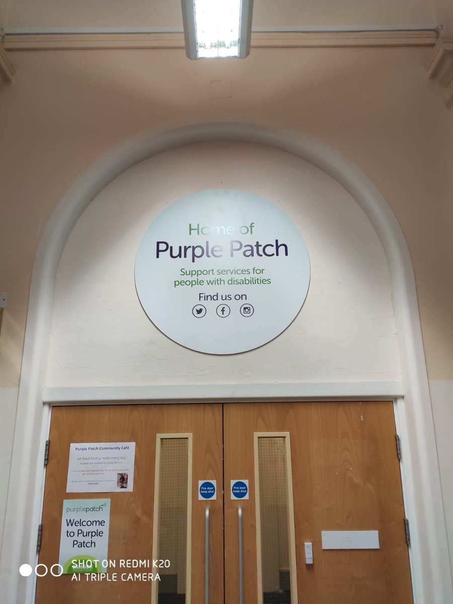 We have a brand new sign above the <a href="/PurplePatch_CiC/">Purple Patch</a> room.