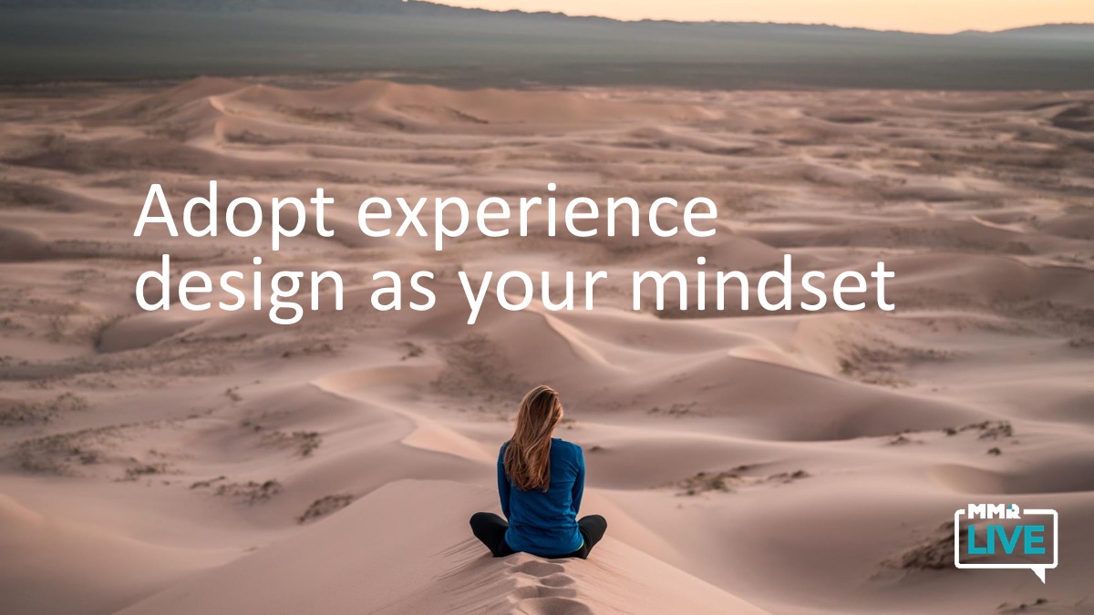 MMR_Experience's tweet image. Experience Design is a confusing term to some. People often think it means we design experiences. But, you don’t ‘Experience Design’ something, just as you can’t ‘behavioral science’ something. It’s not a verb; it’s a process.
 
#ExperienceBuilt #MMRLIVE