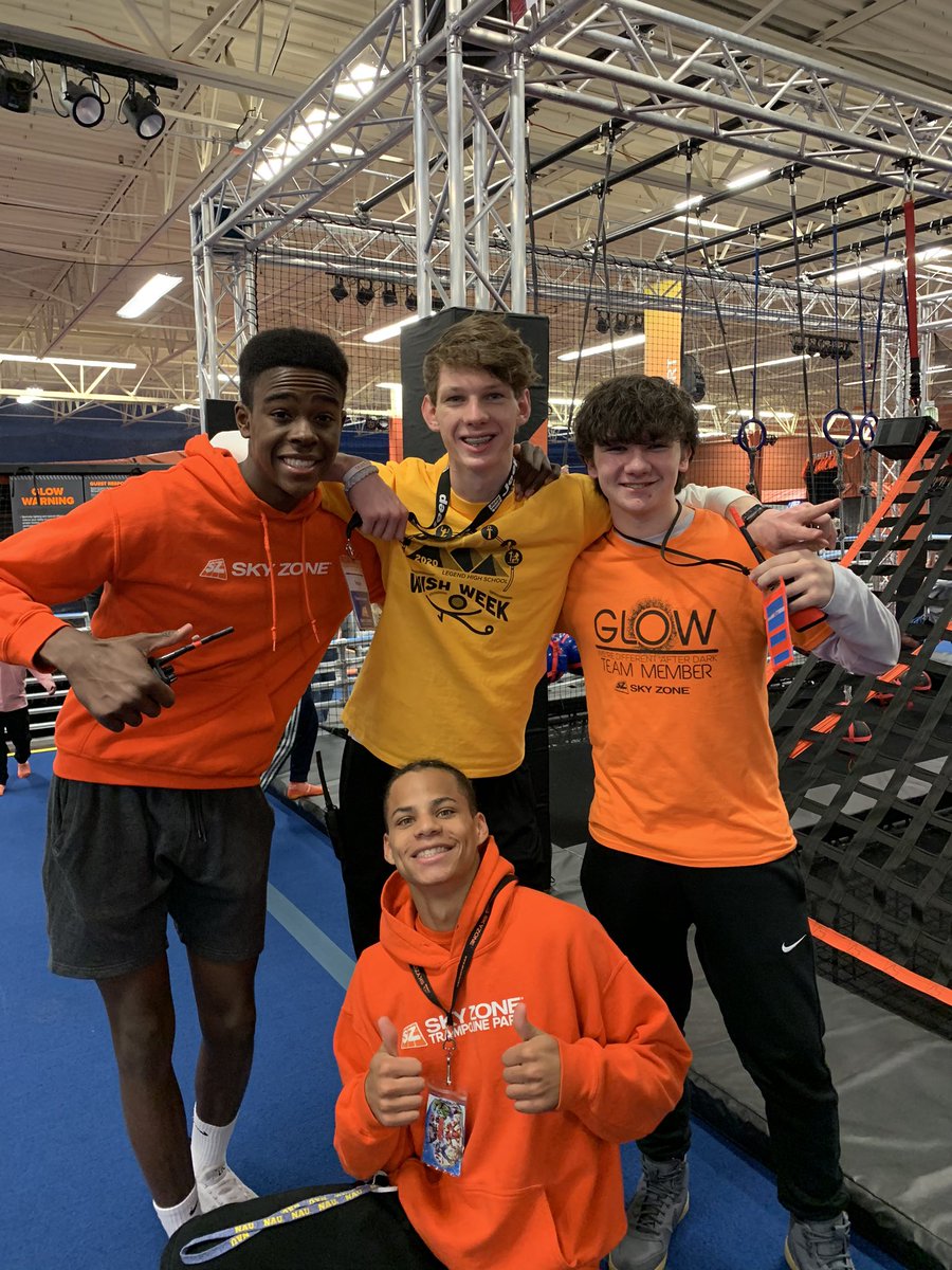 Come In Today to Support Legend’s Wish Week for Allie! Mention You are Here for Legend at the Front Desk! Go Titans and Happy Wish Week! <a href="/LegendStuGov/">LegendStuGov</a> <a href="/MakeAWish/">Make-A-Wish America</a> #skyzoneparker