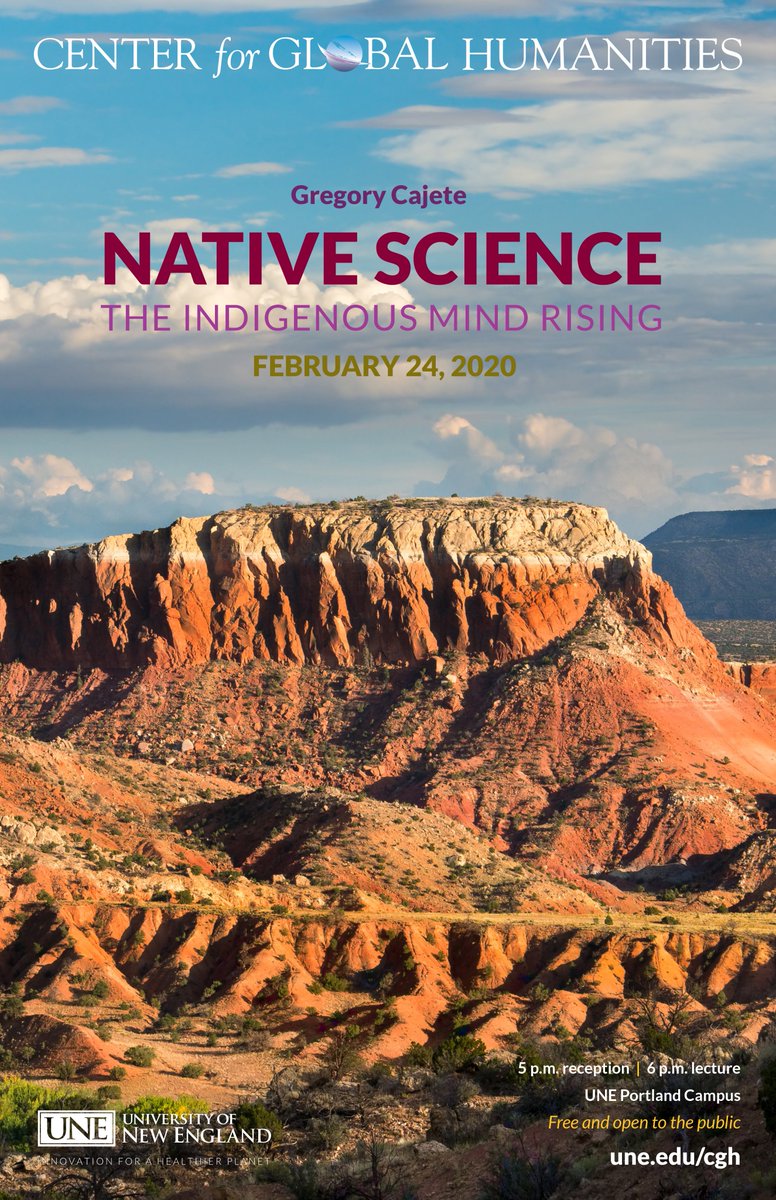 unecgh's tweet photo. Our second lecture of the Spring season, on Monday, February 24, is titled "Native Science: The Indigenous Mind Rising." Learn more about the speaker, Gregory Cajete, by reading an interview with him in 'In Motion Magazine.' https://t.co/L3LWFhNTTH https://t.co/uV4aZnN9FD