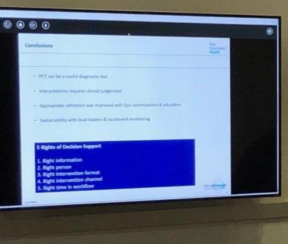 ClinRedesign's tweet photo. #ClinicalRedesign represented at @SCCM #CCC49 presenting work on optimization of procalcitonin testing. @YNHH @DrDarcyHarris @LScottSussmanMD https://t.co/RuFo3qsW5V