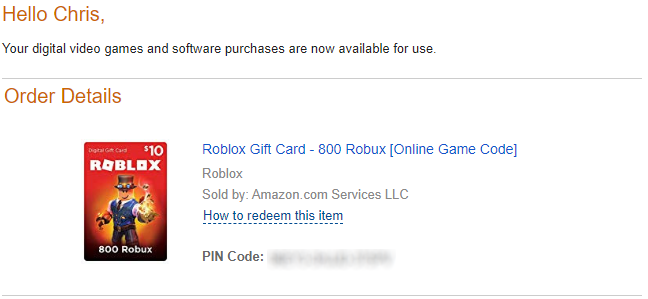 Roblox Gift Card Digital