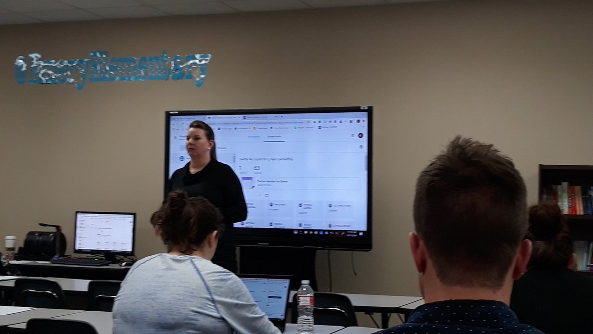 EmeryLibrary's tweet image. Learning about Twitter and Google Classroom so we can teach out to students and community. 🙂 @EmeryElementary