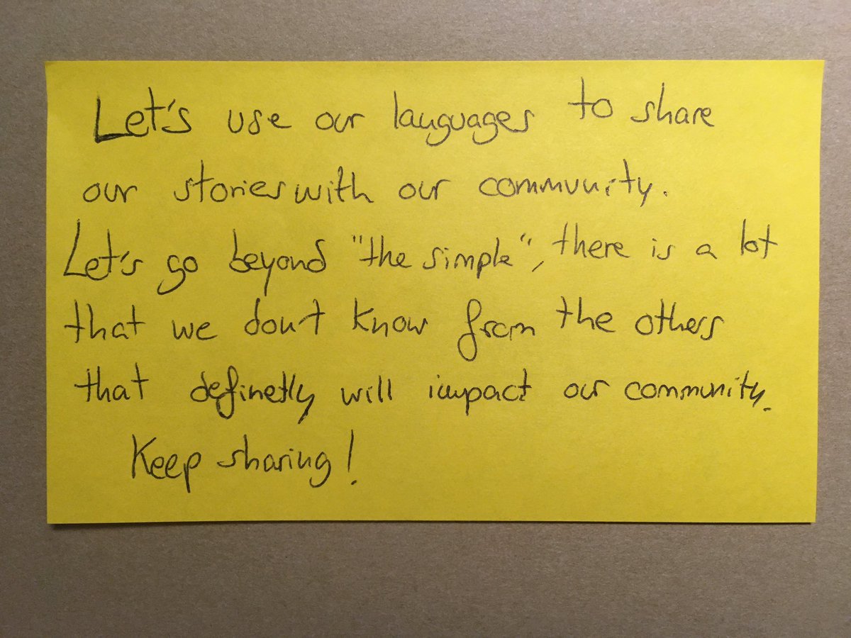 LMThompson___'s tweet photo. Story-Sharing for Change: more reflections on our process today @LCSGhana with @Julien_Le_Sourd and @PaulineDespas #LCSroar #LCSLearningPrinciples #MotherTongue #InternationalMindedness https://t.co/UY9c2tVH8d
