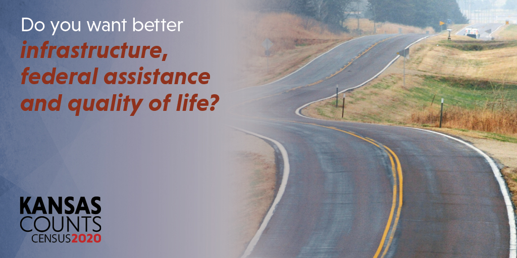 In addition to the government, residents, city planners and businesses all use census data to improve your community. Do you want better infrastructure, roads and quality of life? Find out more at kansascounts.org #kansascounts #2020Census