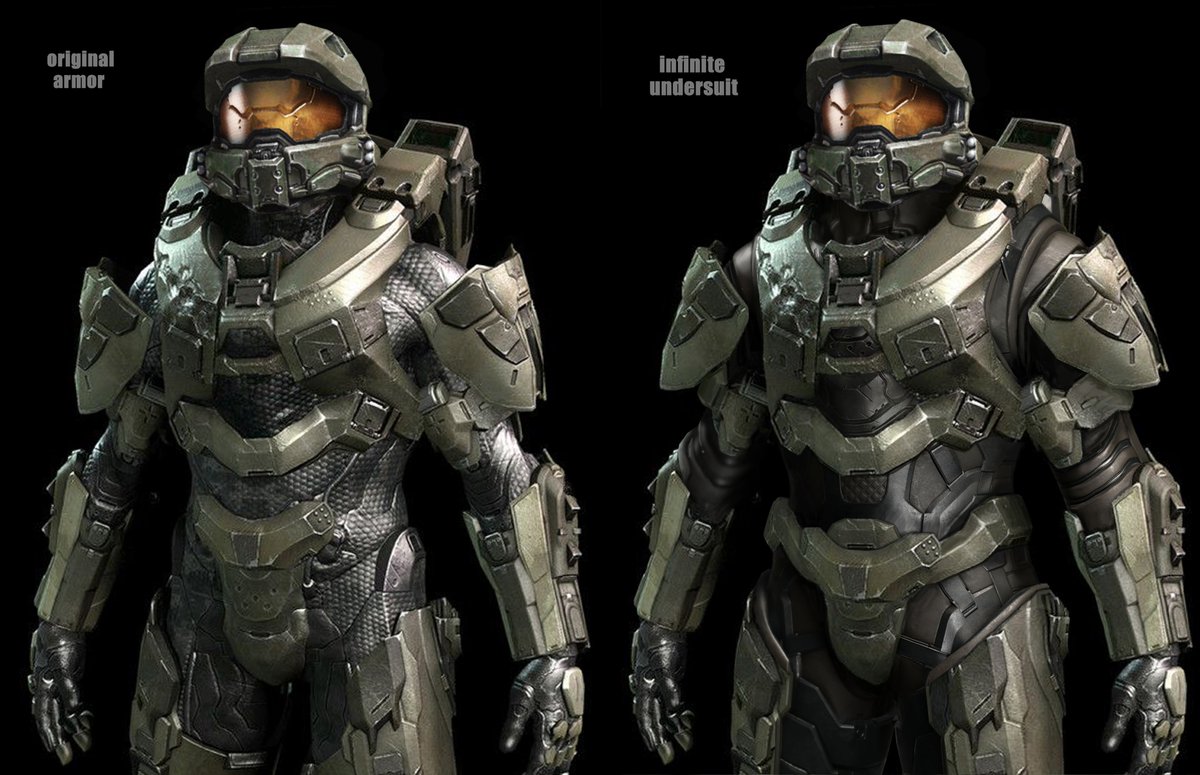 I tried to match the halo 4 armor with the halo infinite undersuit and it m...