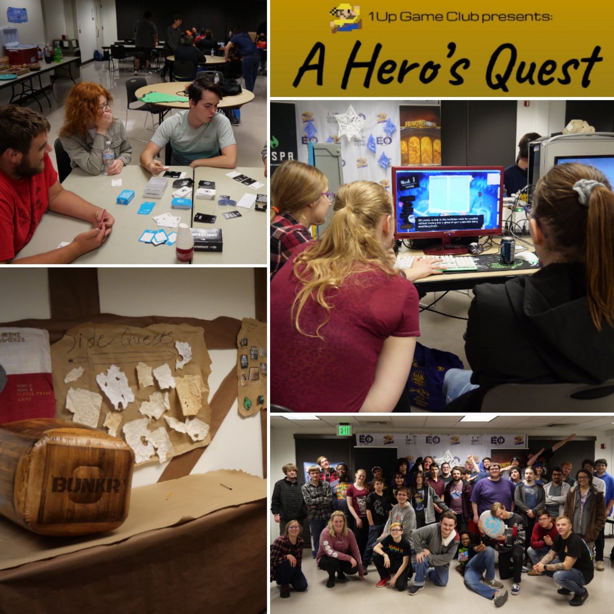 Eou1up's tweet photo. This Friday, join the game club and fellow EOU students in an adventure! We will be hosting an epic night of board games, console games, and more! Complete quests or purchase raffle tickets for an opportunity to win prizes, including steelseries peripherals. 
#eou1up #goEOU https://t.co/cC5tjm7tgk