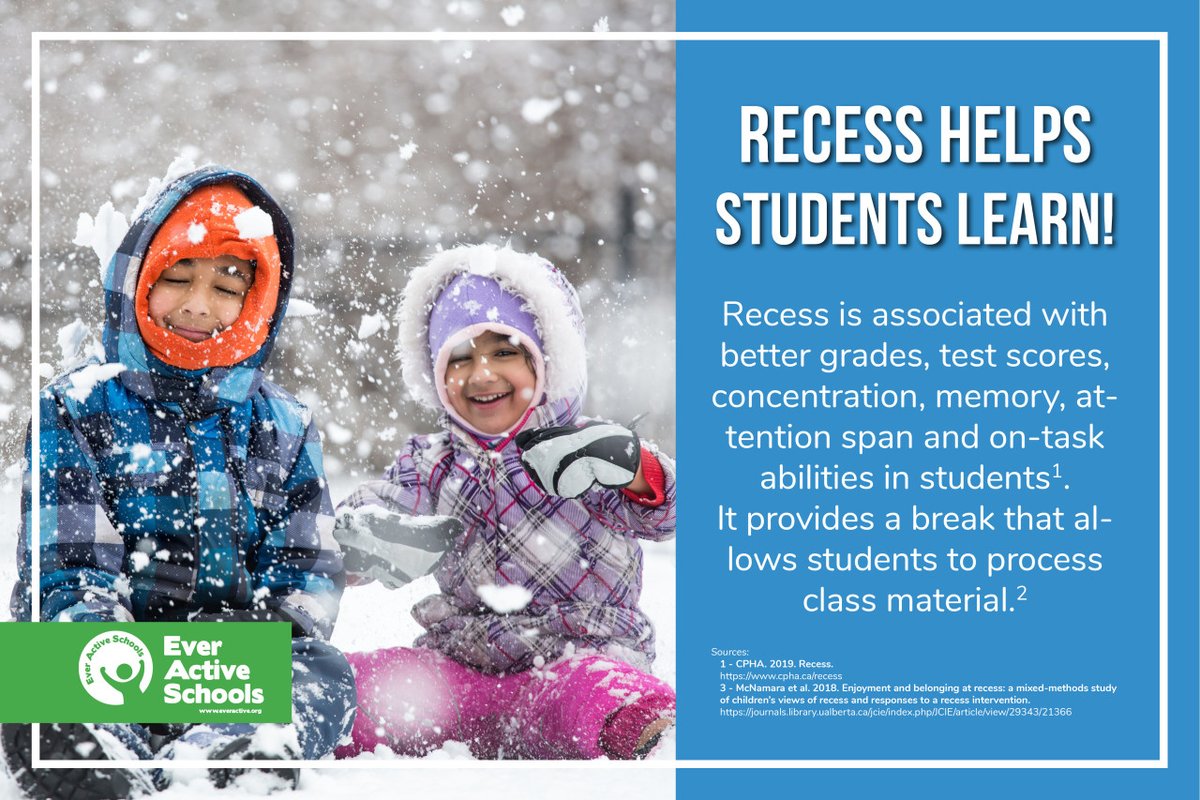 EverActiveAB's tweet photo. #Recess provides a necessary break that allows students to better process class material!
#RecessFacts  #RecessMatters  #ReDefiningRecess
@albertaHPEC @CASSalberta @CSL_Leaders @Abschoolcouncil @bfflnetwork https://t.co/XJUtDq3pKP