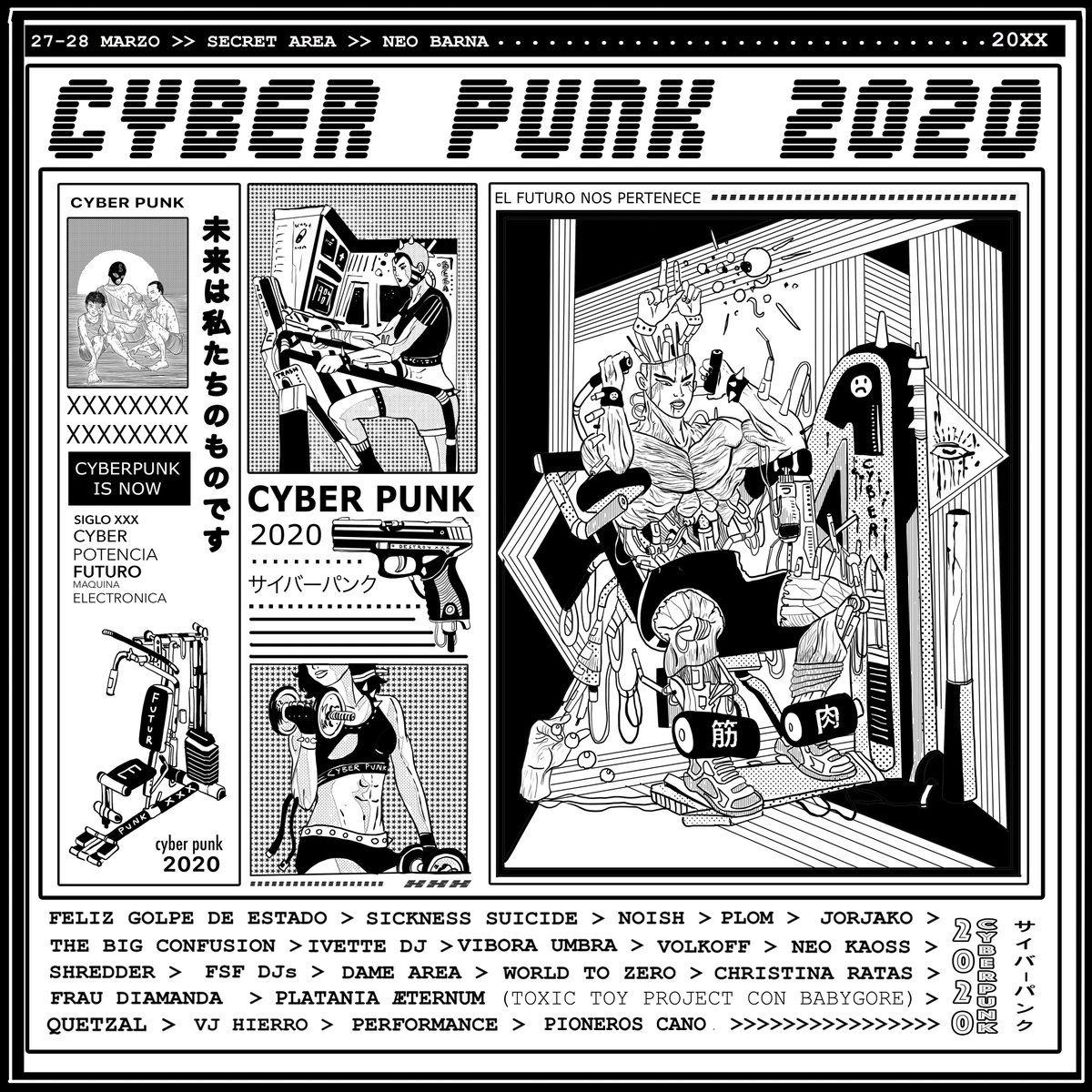 estoesecm's tweet photo. Cyberpunk 2020 >> 27-28 Marzo >> Secret Area >> NeoBarna #cyberpunk2020 #frentesonicofuturista #barnatechnomilitia https://t.co/QH7S4hS25v
