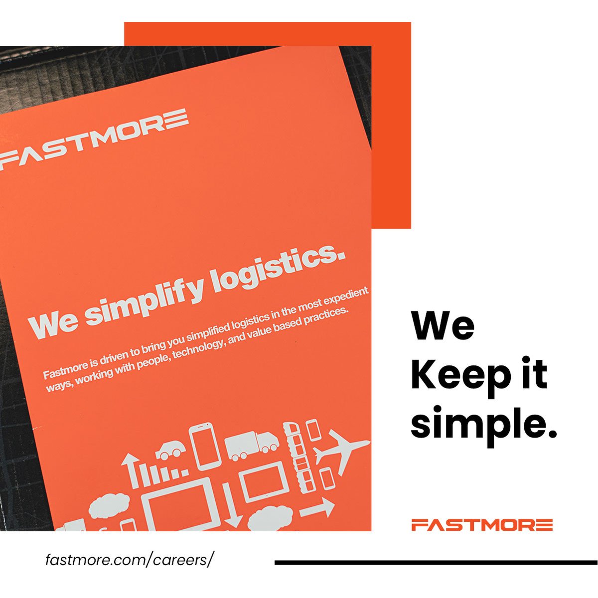 FastMore's tweet photo. Keep it simple. Fastmore is all about simplifying logistics for our customers and our carriers. Learn more at https://t.co/15utjTIuwz.

#fastmorelogistics #fastmore #logistics #hustle #simplicity https://t.co/yr81RvEIZk