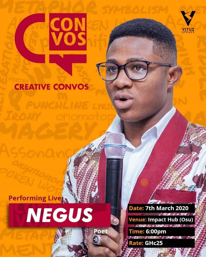 vitusspeakz's tweet photo. The build to the much anticipated Creative Convos is on. Who else joins the line-up of amazing acts? 
Make way for the poetic prowess of Radio host and Poetess; Maria Kalley.
High five to the poetic dexterity of Poet Negus. 
Make a date on the 7th of March at the Impact Hub. https://t.co/aT5MeS0X6z