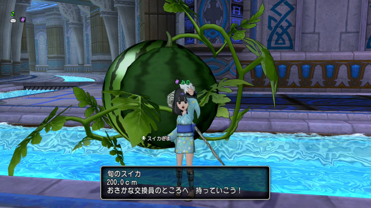 みの スイカさま 0cmの旬のスイカよりは大きいみたいです Dq10 モンスターシール 消えました