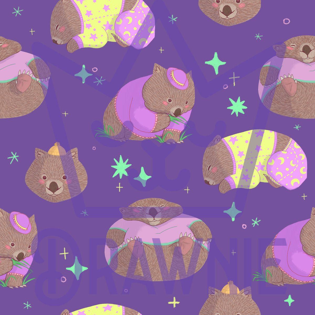 TheDrawnie's tweet photo. The digital wombat wallpaper for this month on Patreon! For the 5$Tier The Llama Friend it can also decorate your electronic screen devices, as well as last months wallpaper. https://t.co/CCFx4ohXvX
#digitalbackground #wombats #illustration #pattern #patternlicious #cute #patreon https://t.co/Ls3T029dQb