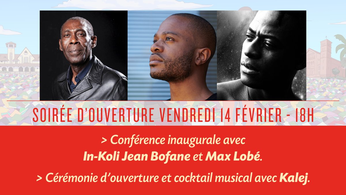 FeteLivre's tweet photo. #SoiréedOuvertureFDLK

Conférence Inaugurale avec avec In-Koli Jean Bofane et Max Lobé
Cérémonie d'ouverture et cocktail musical avec Kalej.

La programmation complète est à retrouver sur https://t.co/GpUg97FKvi et https://t.co/rX3muk4n46.
#FDLK7
#FDLK2020 https://t.co/jmFazDK0p0