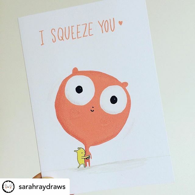 It’s Valentine’s Day this Friday. Thankfully so many of our Bristol sellers have such quick processing time’s that you still have time to order a card for your loved one if you haven’t already ❤️ • Reposted from <a href="/sarahraydraws/">Sarah Ray</a> 
Giving you a big squeeze to get you through Mon…