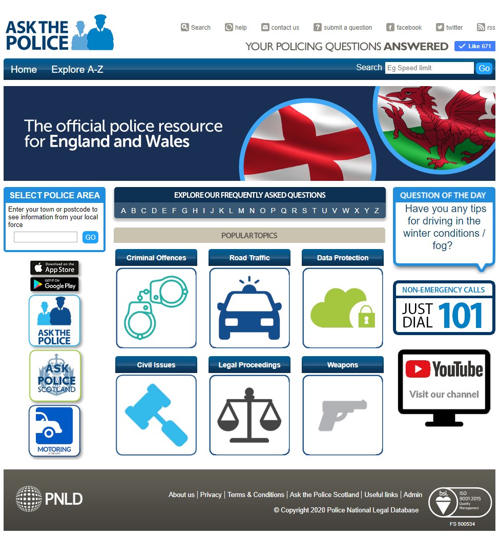 AskThePolice's tweet photo. 🖥️| We have updated the Popular Topics on our homepage to reflect the most viewed categories over the last month!
#CriminalOffences #RoadTraffic #DataProtection #CivilIssues #LegalProceedings #Weapons
🔗: https://t.co/5kh5A2S1y0 https://t.co/WmdnnO9Qyr