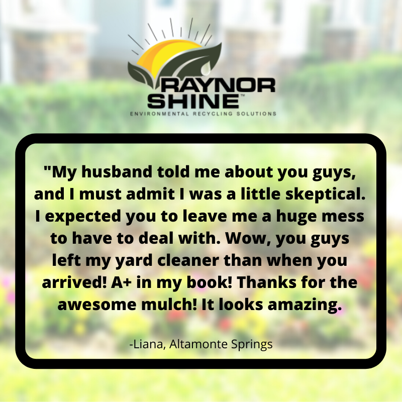 RaynorShine_us's tweet photo. Nothing makes us happier than hearing things like this from our clients! We love serving the central Florida community! #RaynorShine #FloridaMulchSales https://t.co/AntHNhSIZk