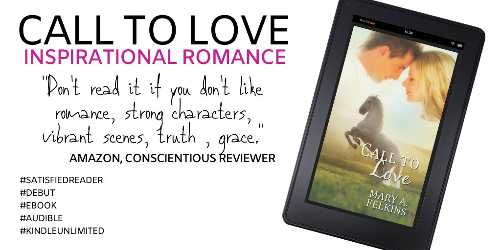 MaryAFelkins's tweet photo. Warning: "Don't read it (Call to Love) if you don't like romance, strong characters, vibrant scenes, truth, grace."
Amazon, Conscientious Reviewer
#satisfiedreader
#amazonreview
#debut
#inspirationalromance
#audible
#KindleUnlimited https://t.co/uFeYdZQ7mJ