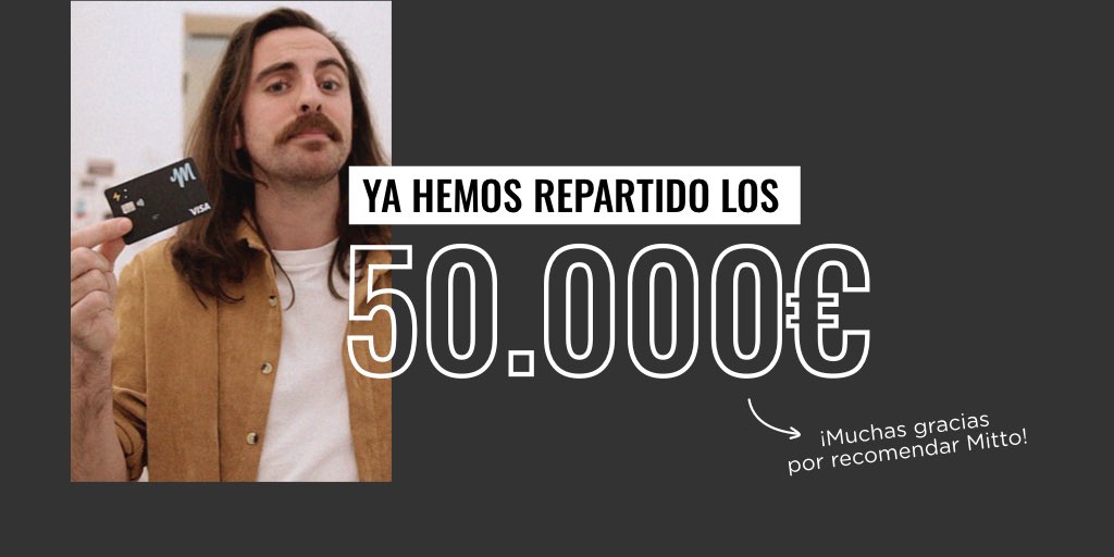 mittocard's tweet photo. ¡Hola #Mitters! Os informamos que los 50.000€ que estábamos repartiendo ya se han agotado. Muchísimas gracias por compartir y recomendar Mitto a todo el mundo. Actívate las notificaciones y síguenos para enterarte de todas nuestras novedades. Pronto llegarán nuevas sorpresas :) https://t.co/SCvNI0G154