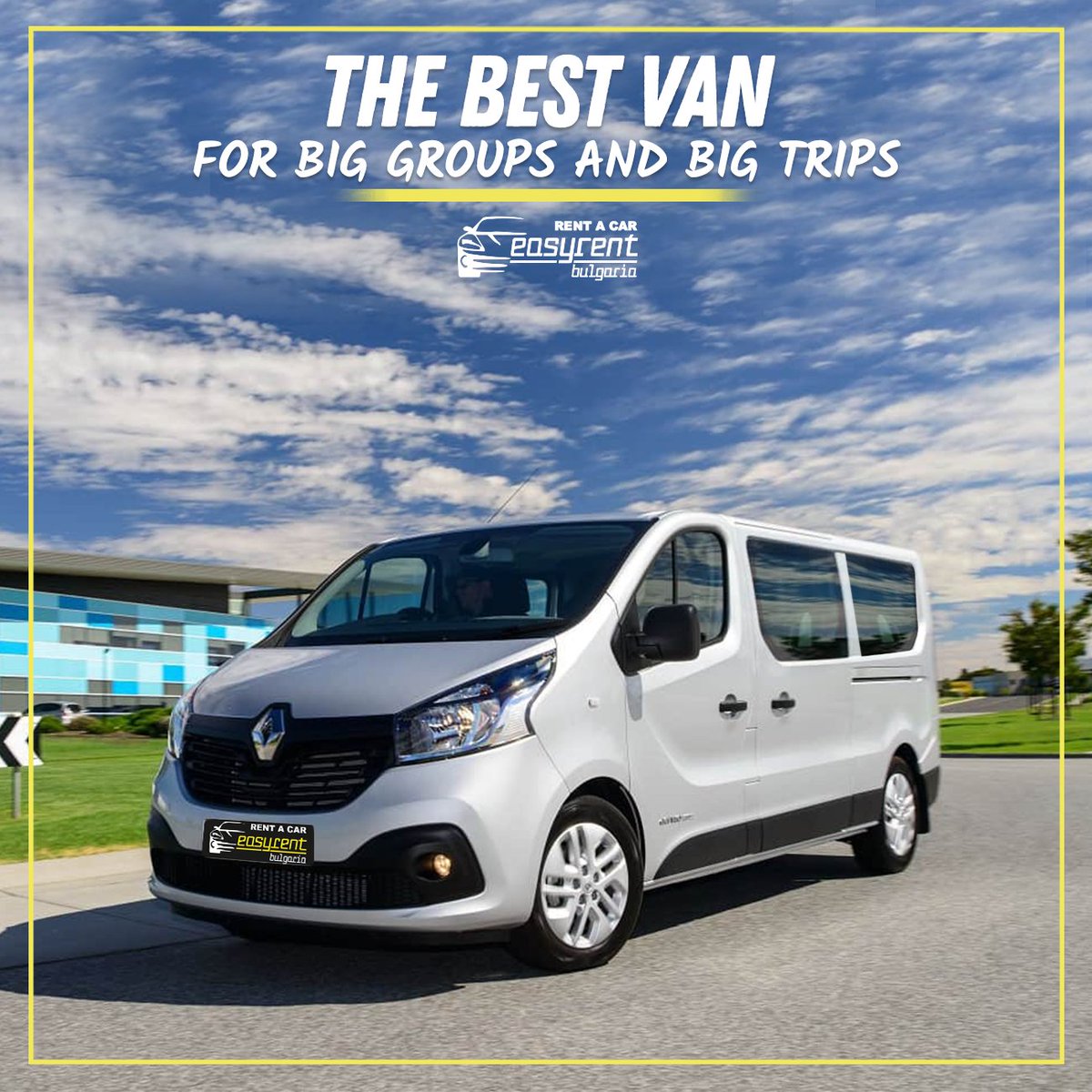Hire a perfect van for your business trip or family vacation. Renault Trafic will fit you perfectly while your journey. Book it now at the best price with EasyRentBulgaria!
•
•
•
#easyrentbulgaria #number1 #rentacar #company #car
