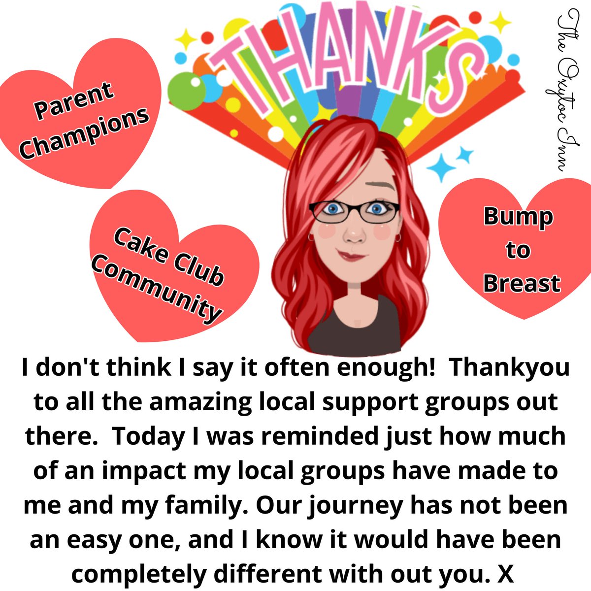 JoanneWebb82's tweet photo. Thankyou All. You all make such a difference, I just hope you realise it. X
#cakeclubcommunity
#abssparentchampions
#bumptobreast https://t.co/vkzCJqmxVp