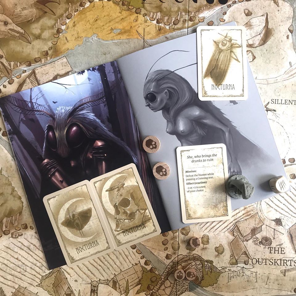 UnderworldKin13's tweet photo. Nocturna takes the form of a huge moth with human features. She combs her hair with pinecones while flying through the night and dancing in the moonlight.
Fall in love with #SlavicMythology!
Till 14.02 English Edition of #STWORZE 50%OFF https://t.co/wxBlhP7WFp #boardgame https://t.co/Mq971mqSFR