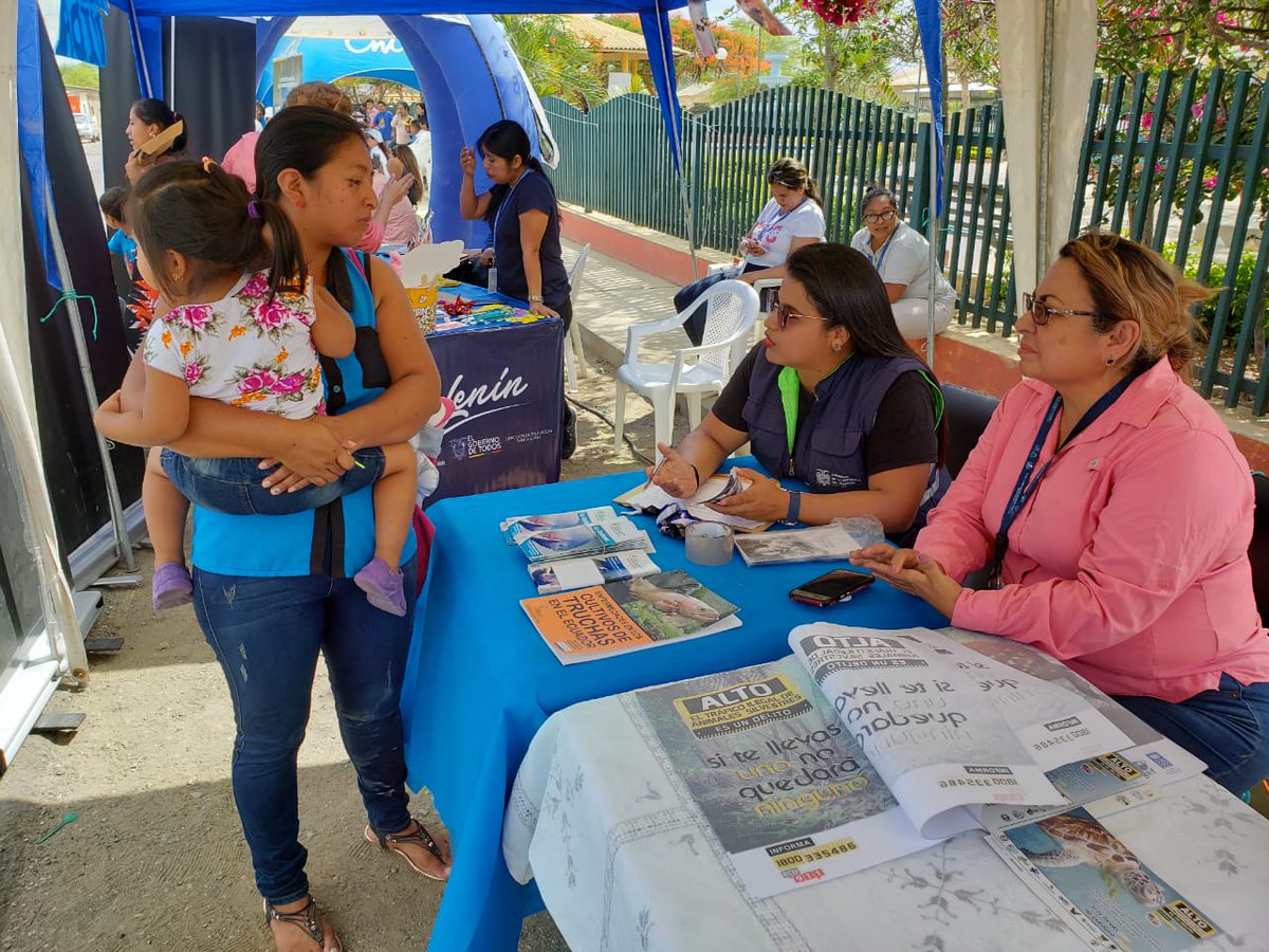 mpceip's tweet photo. #DZ5 - Santa Elena| Técnicos del #MCEIP participaron en la Feria Brigadas Toda Una Vida brindado información sobre emprendimientos productivos y proyectos acuícolas que se desarrolló en la Comuna Cerro Alto de la Provincia de Santa Elena. https://t.co/SX0oVmB30C