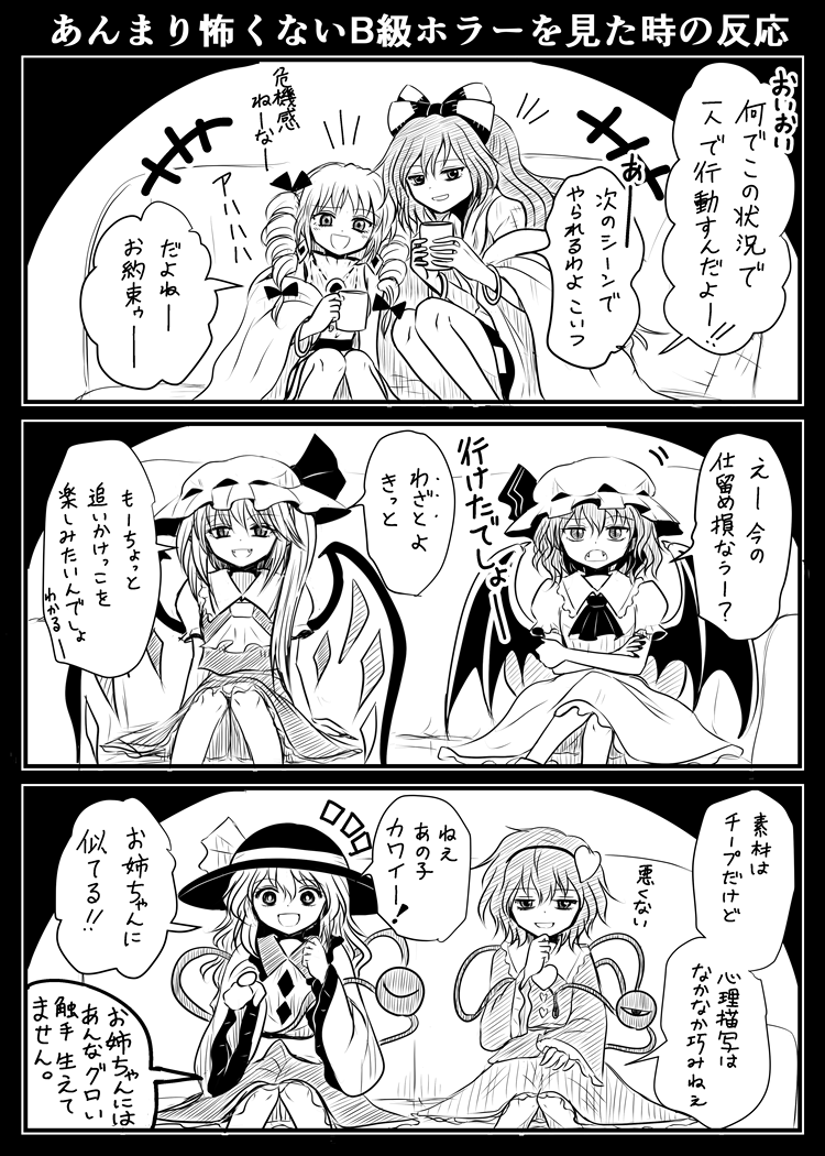 あんまり怖くないB級ホラーを見た時の反応 