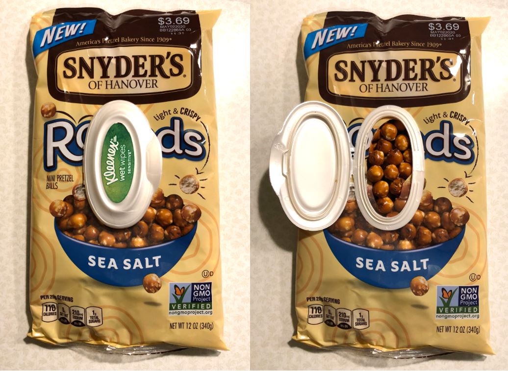 Because standard packaging wasn't good enough, this is how my 12 year old daughter solved her problem.  Why didn't we all think of this?

<a href="/Kleenex/">Kleenex® Brand</a> <a href="/Snyders_Hanover/">Snyder's of Hanover®</a> <a href="/GiantFoodStores/">GIANT</a> #Upcycle
