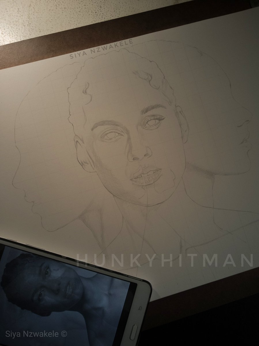 Hunkyhitman's tweet photo. New day new drawing inspired by @aliciakeys | #ArtIsBae #art #Alicia #aliciakeys #melanin #artist #deancollection @therealswizzz #MzansiArtist https://t.co/zHsTNjlLd8