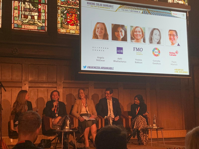 FinDev_Canada's tweet photo. Last week, Paulo Martelli, Director, Investments at FinDev Canada, participated in a panel during #MakingSolarBankable where he spoke about the challenges of mobilizing institutional investors to invest in solar projects in emerging markets.
@FMO_development @solarplaza https://t.co/U2kbRUsuJW