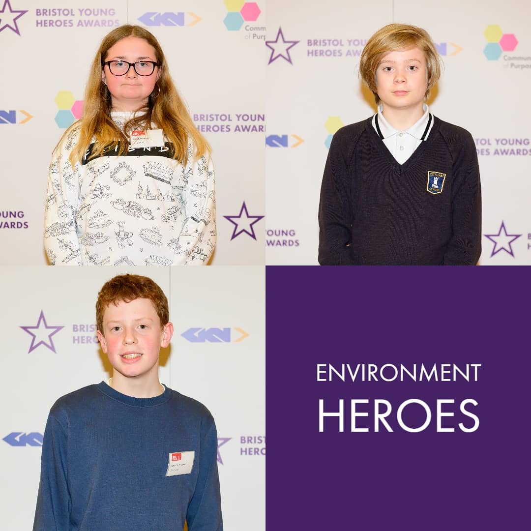 It's Nominee Announcement day for the #BYHA2020... Huge congratulations to Elvey, Charlotte and Oscar for making it as finalists for the Environment Hero Award, sponsored by @elmtree_garden Visit communityofpurpose.com to read more 💪🏻💪🏿💪🏾💪🏽💪🏼💪 pic.x.com/q5lw19sawr