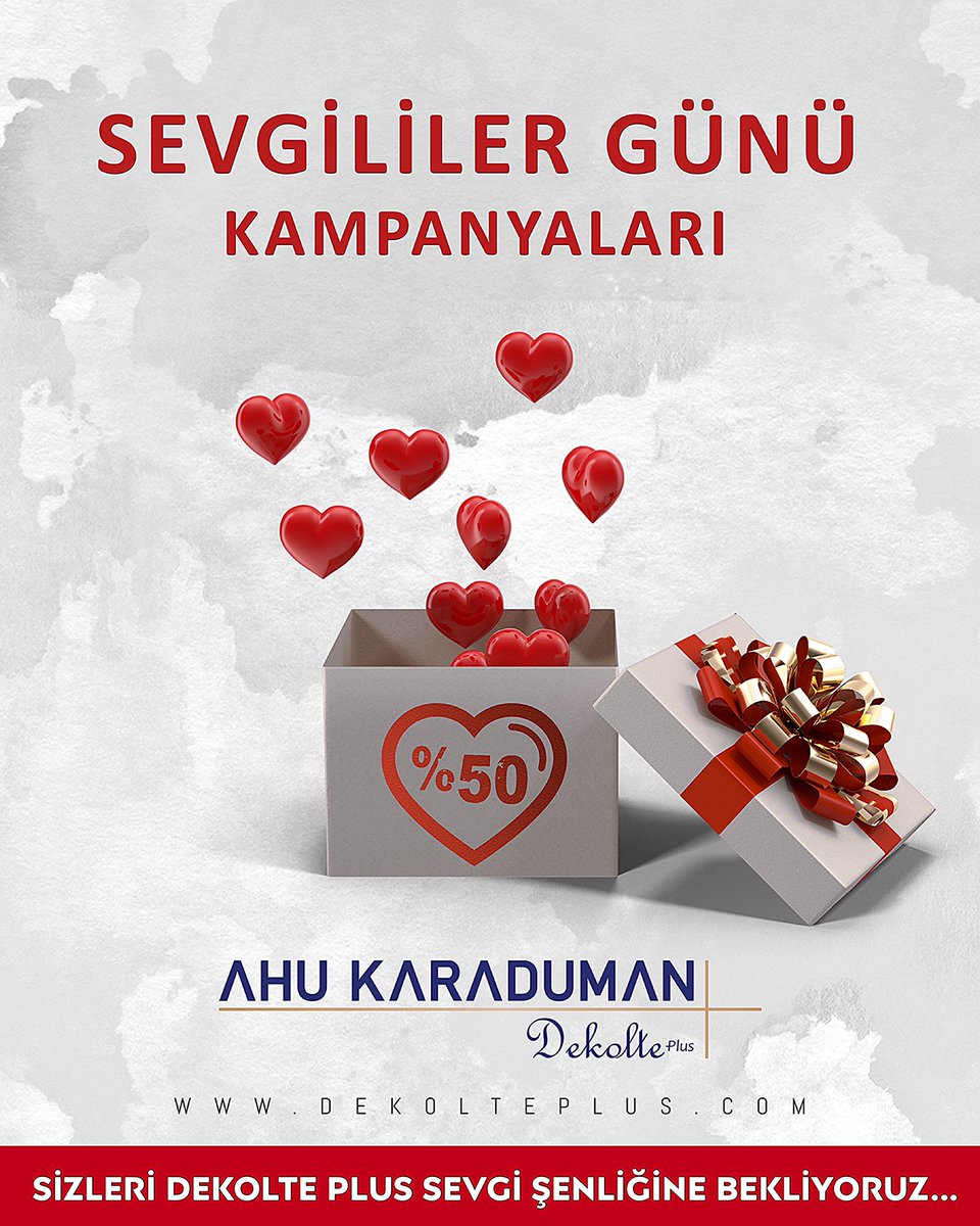 Şimdi Sevgini Gösterme Zamanı! Sevgililer Günü Kampanyalarımız için sizi buraya alalım. 🤓
❣Velashape 1 Bölge Alana 2. Bölge %50 İndirimli 
❣Hydrafacial 1 Seans Alana 2. Seans %50 İndirimli 
❣LPG Alliance 1 Paket Alana 2. Paket %50 İndirimli