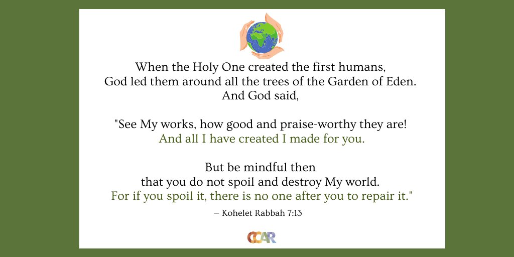 ReformRabbis's tweet image. On #TuBiShvat, we're reminded of our obligation as Jews &amp;amp; global citizens to treat the Earth with respect &amp;amp; create a sustainable future. 

Thinking about attending #CCAR2020? We have multiple programs focused on environmental justice &amp;amp; Judaism. 

REGISTER: ccarnet.org/convention