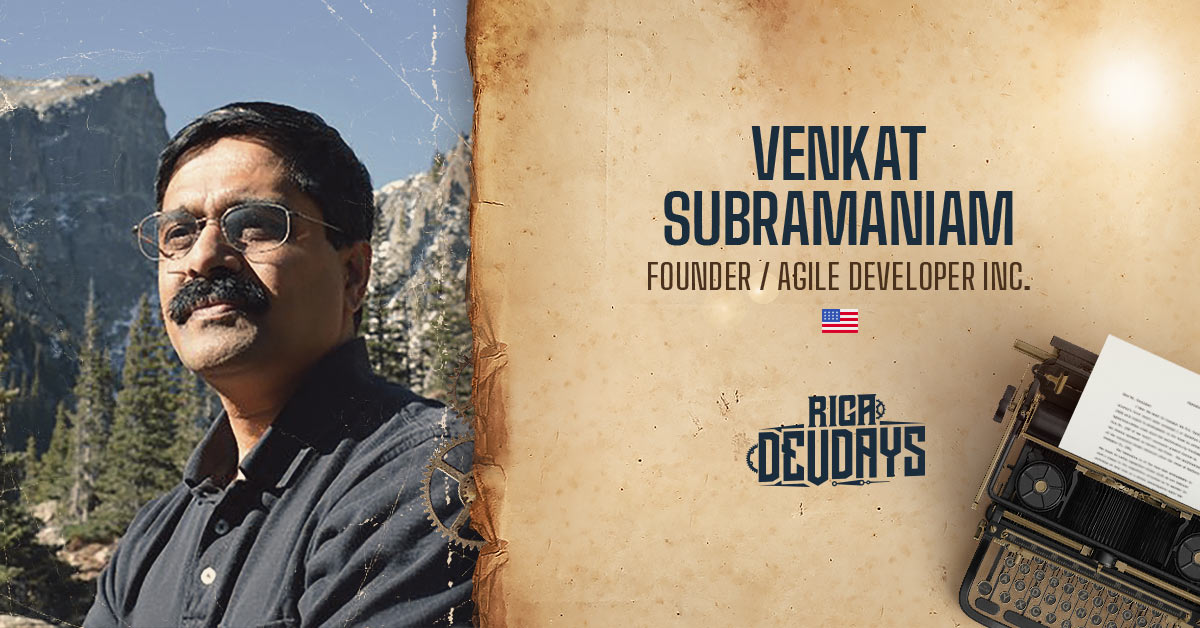Dr. Venkat Subramaniam (<a href="/venkat_s/">Venkat Subramaniam</a>) is an award-winning author, founder of Agile Developer, Inc., and an instructional professor at the <a href="/UHouston/">University of Houston</a>. He will be leading a workshop on functional programming in Java, as well as giving a talk on mixed paradigms.
2020.rigadevdays.lv/speaker/venkat…