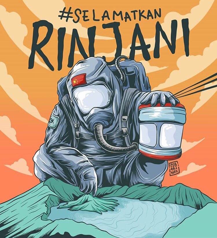 rinjanitrekker's tweet photo. Selamatkan Rinjani

#saveRinjani
#tolakkeretagantungRinjani
design by @csbartwork https://t.co/hVr5e8oe1C