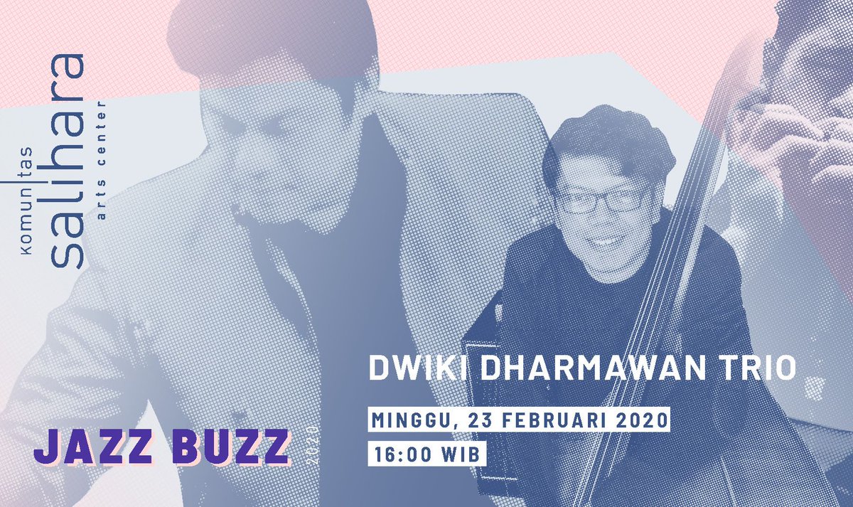 salihara's tweet photo. Kamu pernah nonton “free jazz”? Untuk pertama kali, Dwiki Dharmawan mempersembahkan konser kolaborasi bersama Rudy Zulkarnaen (bass akustik) dan Rega Dauna (harmonika). Yuk jangan sampai ketinggalan! Beli tiketnya sekarang https://t.co/Q6y88RTsTT
#JazzBuzz #Salihara https://t.co/I6zYtuDCGa