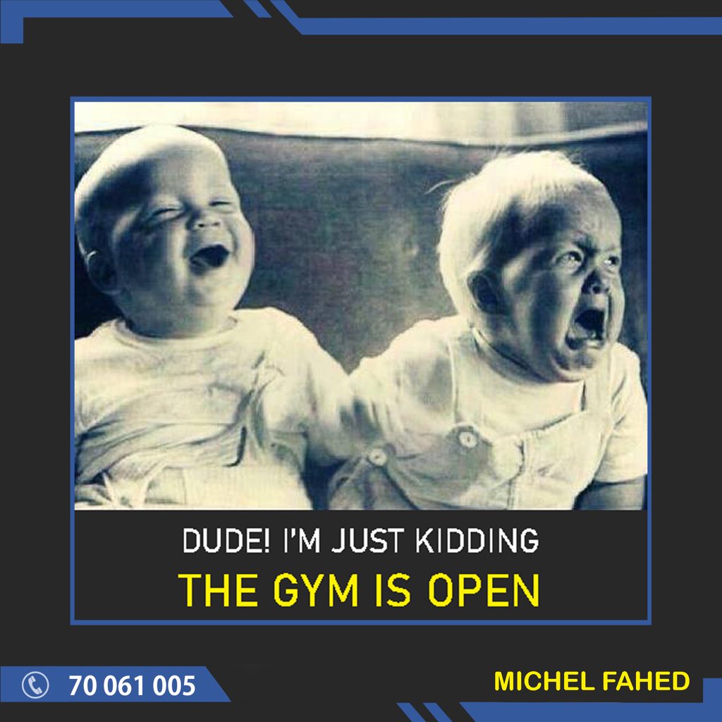 MichelFahed1's tweet photo. 😁😂#MichelFahed #MF 
Book now your private training session at home or at the gym. 70061005
#WorkOut #Training #workoutmotivation #workhardplayhard #workoutoftheday #workoutprogress #progress #workoutbeginner #PersonalTraining #PersonalTrainer #Coach https://t.co/hpYdRFKq8T