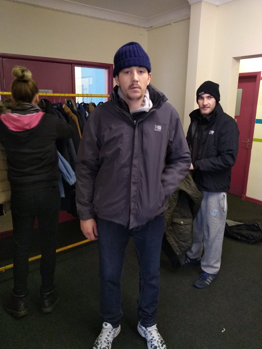 ShilohRotherham's tweet photo. We're grateful to everyone who donates clothing to our guests. It's chilly out there today, so we're offering warm coats, fleeces, hats and gloves to anyone who needs them. https://t.co/AtP61nuuD2