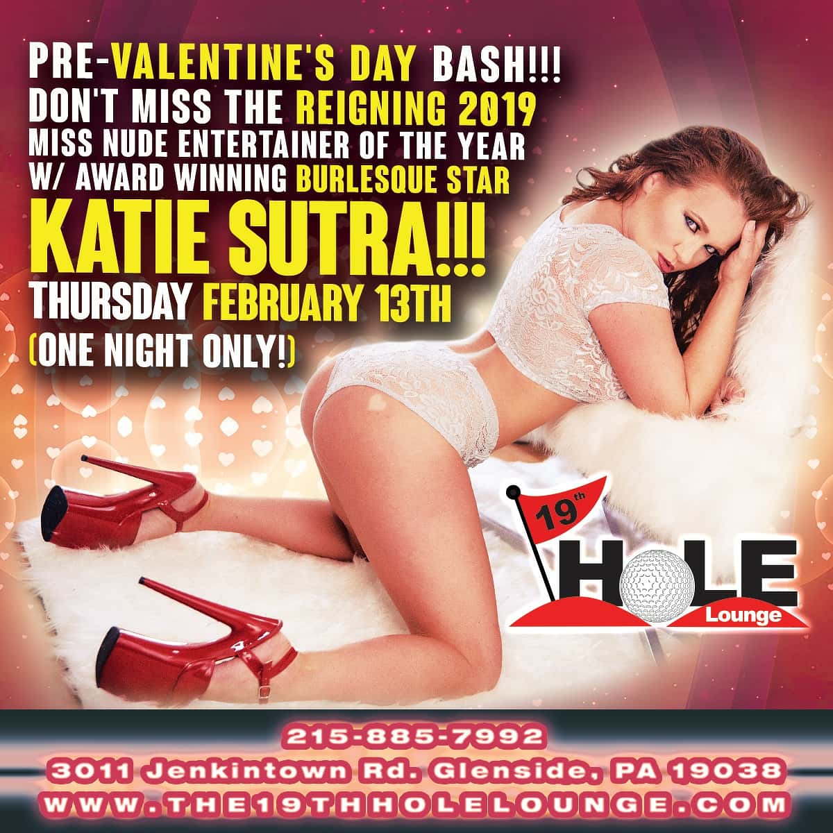 KatieSutra's tweet photo. See #Cupid this wkend #Philly 4 #ValentinesDay!
@the19thholelounge Feb13
@cloudnineshowbarpa Feb14
@thefoxgentlemansclub Feb15
#DarkAngel #TinyButMighty #MidgetStripper #FunSize #Showgirl #Burlesque #Shenanigans #RedHead #FeatureEntertainer #PoleChamp #Aerialist #LoveSucks https://t.co/tufflYQi0n