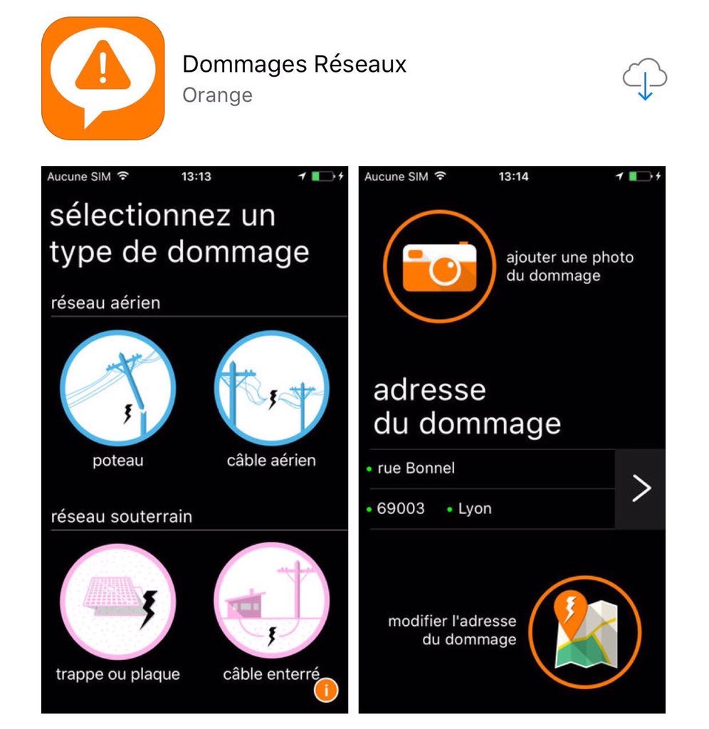 Suite au passage de la #TempeteCiara dans la région #emojibzh, n’hésitez pas à nous signaler les dommages sur le réseau via l’appli #DommagesReseaux #mobilisés