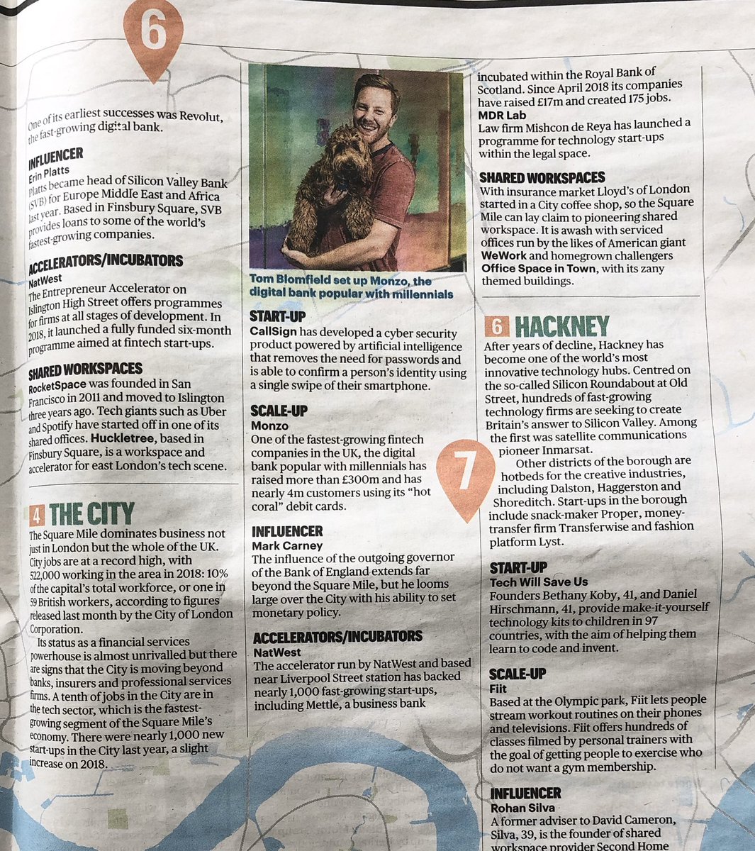 Great to see <a href="/Callsign/">Callsign</a> recognised in yesterday’s @thesundaytimes as one to watch in the City alongside <a href="/monzo/">Monzo 🏦</a> - and Mark Carney! 😄

#fintech #startup #scaleup #london