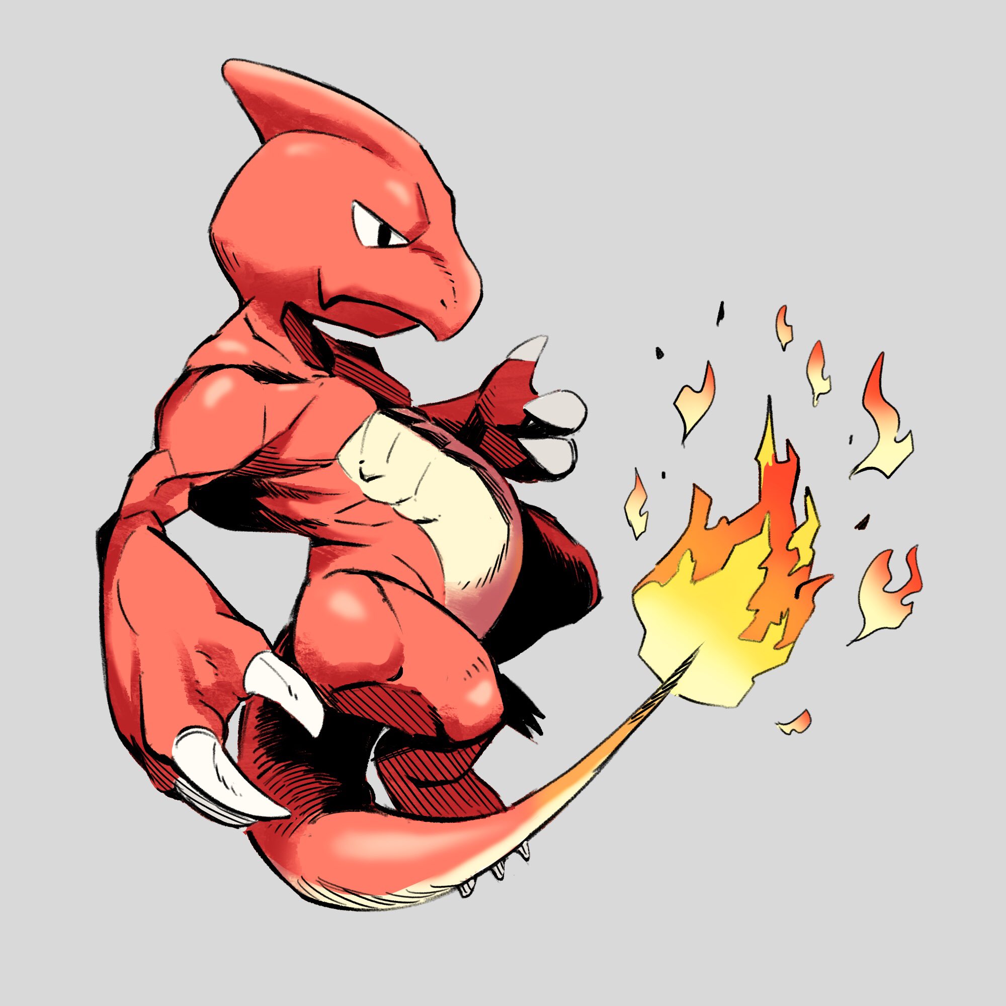 コンドウ3 ポケモン描きたくなって 赤緑からやってたおじさんなのでヒトカゲからリザードンの進化描いてみました ポケモン T Co Ohubkcivzl Twitter