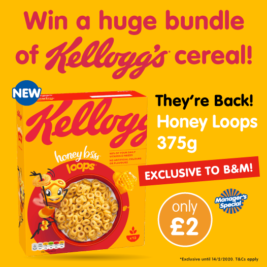 ReviewsOffers's tweet photo. #Repost - #COMPETITION TIME We're giving away a HUGE bundle of @KelloggsUK cereal - to celebrate the return of #HoneyLoops! For a chance to #WIN, simply #like #FLW/#RT & COMMENT #KelloggsBM! From @bmstores Competition ends 9am 15/2/20 #ReviewsOffers https://t.co/H9FdYSXAku